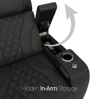 Armada LT HeatZeroᵀᴹ Italian Leather Home Theater Loveseat