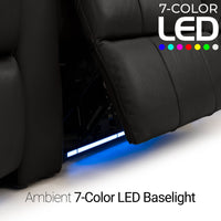 Monterey Chaise CoolZeroᵀᴹ Italian Leather Home Theater Seating