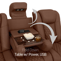 Seatcraft Anthem Sofa & Loveseat Italian Leather, Powered Headrest, Power Recline