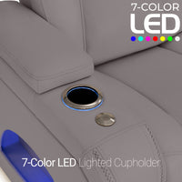 Endeavour HeatZeroᵀᴹ Italian Leather Home Theater Loveseat