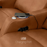Sienna Italian Leather Spacesaver Home Theater Seating