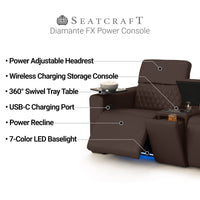 Diamante FX Flip-Up Headrest Home Theater Seating