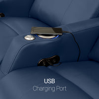 Sienna Italian Leather Spacesaver Home Theater Seating