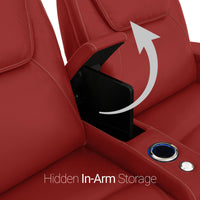 Pantheon Italian Leather Big & Tall Home Theater Seating