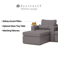 Wilshire Home Theater Modular Chaise Sofa