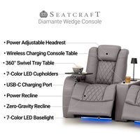 Seatcraft Diamante CoolZeroᵀᴹ Wedge Table Home Theater Seating
