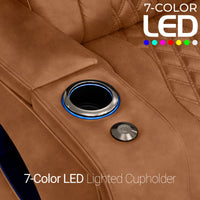 Armada LT HeatZeroᵀᴹ Italian Leather Home Theater Sofa