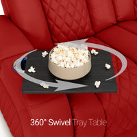 Seatcraft Anthem Sofa Italian Leather, Powered Headrest, Power Recline