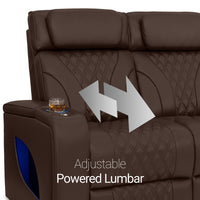 Armada LT HeatZeroᵀᴹ Italian Leather Home Theater Sofa