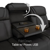 Endeavour HeatZeroᵀᴹ Italian Leather Home Theater Sofa