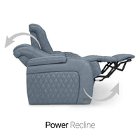 Diamante Chaise CoolZeroᵀᴹ Italian Leather Home Theater Seating