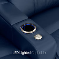 Venetian Italian Leather Home Theater Seating