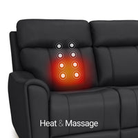 Trivanta HeatZeroᵀᴹ Italian Leather Home Theater Loveseat