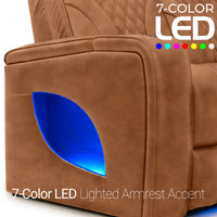 Armada LT HeatZeroᵀᴹ Italian Leather Home Theater Sofa