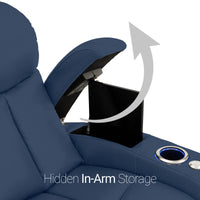 Seatcraft Niagara Italian Leather Sofa, Power Recline