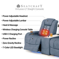Virtuoso LT HeatZeroᵀᴹ Console Table Home Theater Seating