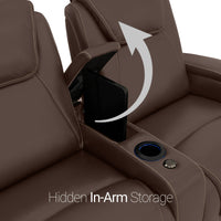 Paladin Italian Leather Heat & Massage Home Theater Seating