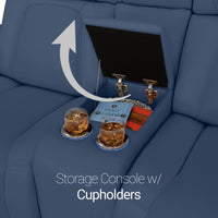 Endeavour HeatZeroᵀᴹ Italian Leather Home Theater Loveseat