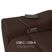Trivanta HeatZeroᵀᴹ Italian Leather Home Theater Sofa