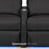 Sienna Leather Gel Spacesaver Home Theater Seating