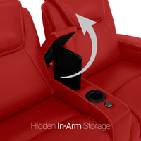 Paladin Italian Leather Heat & Massage Home Theater Seating