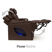 Armada LT HeatZeroᵀᴹ Italian Leather Home Theater Sofa