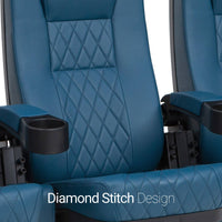 Seatcraft Madrigal Blue Free-Standing Base Movie Theater Seats