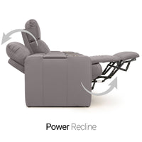 Monterey Chaise CoolZeroᵀᴹ Italian Leather Home Theater Seating