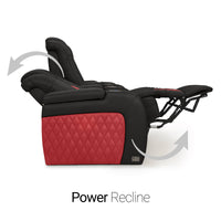 Diamante CoolZeroᵀᴹ Italian Leather Two-Tone Home Theater Seating