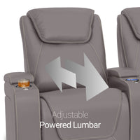 Pantheon Italian Leather Big & Tall Home Theater Seating