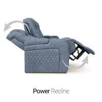 Seatcraft Anthem Sofa & Loveseat Italian Leather, Powered Headrest, Power Recline