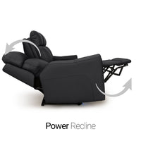 Trivanta HeatZeroᵀᴹ Italian Leather Home Theater Loveseat