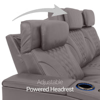 Armada LT HeatZeroᵀᴹ Italian Leather Home Theater Sofa