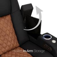 Anthem LT HeatZeroᵀᴹ Italian Leather Home Theater Loveseat