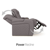Seatcraft Anthem Sofa & Loveseat Italian Leather, Powered Headrest, Power Recline