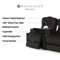 Cavallo Monarch (By Seatcraft) Home Theater Seating, Fabric, Power Recline