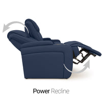 Seatcraft Concerto Heat & Massage Sofa, Italian Leather, Powered Headrest, Powered Lumbar, Power Recline