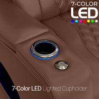 Armada LT HeatZeroᵀᴹ Italian Leather Home Theater Sofa
