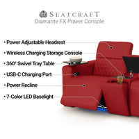 Diamante FX Flip-Up Headrest Home Theater Seats