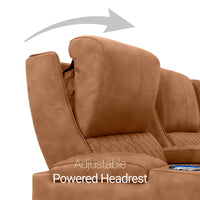Apex CoolZeroᵀᴹ Wedge Console Italian Leather Home Theater Seats