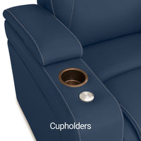 Seatcraft Vienna Sofa & Loveseat Italian Leather, Powered Headrest & Lumbar, Power Recline