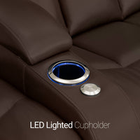 Grenada Italian Leather Home Theater Seating