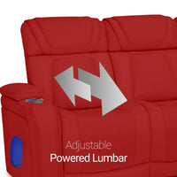 Endeavour HeatZeroᵀᴹ Italian Leather Home Theater Loveseat