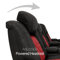 Diamante CoolZeroᵀᴹ Italian Leather Two-Tone Home Theater Seating