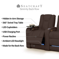 Serenity Leather BACKROW Home Theater Seating®
