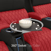 Apex CoolZeroᵀᴹ Italian Leather Two-Tone Home Theater Seating