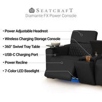 Diamante FX Flip-Up Headrest Home Theater Seating