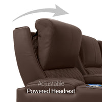 Apex CoolZeroᵀᴹ Wedge Console Italian Leather Home Theater Seats