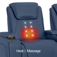 Paladin Italian Leather Heat & Massage Home Theater Seating