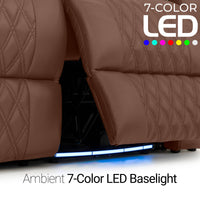 Armada LT HeatZeroᵀᴹ Italian Leather Home Theater Sofa